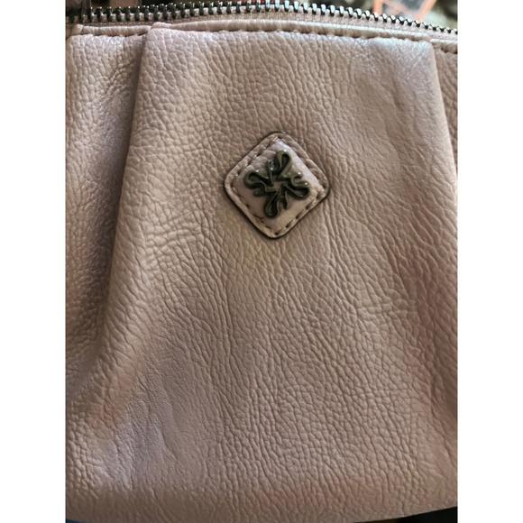 Simply Vera Vera Wang Lavender Wrinkled Faux Leather Crossbody Bag 8 inch - Picture 4 of 14